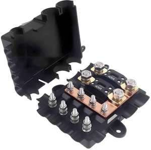 Automotive Fuse Box with 400A MEGA Fuse 4-Way MIDI Fuse Holder Automotive Fuse Box with 400A MEGA Fuse 4-Way MIDI Fuse Holder