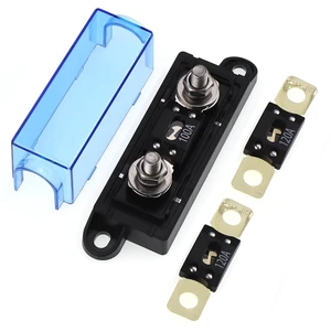 120 Amp MEGA Fuse Holder Kit with 100 ANM Fuse, 12V-48V DC 120 Amp MEGA Fuse Holder Kit with 100 ANM Fuse, 12V-48V DC