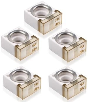 58V HABF Rated Battery Fuse 75A Terminal HABF Fuse 75A for Protection of Automobiles RVs Cranes Ships Charging Piles (Pack of 5) 58V HABF Rated Battery Fuse 75A Terminal HABF Fuse 75A for Protection of Automobiles RVs Cranes Ships Charging Piles (Pack of 5)