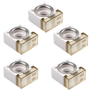 58V HABF Rated Battery Fuse 200A Terminal HABF Fuse 400A for Protection of Automobiles RVs Cranes Ships Charging Piles (Pack of 5) 58V HABF Rated Battery Fuse 200A Terminal HABF Fuse 400A for Protection of Automobiles RVs Cranes Ships Charging Piles (Pack of 5)