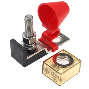 MRBF Terminal Fuse Block 150A Marine Rated Battery Fuse, 5/16" Stud,58V DC Max IP66 Waterproof Fuse Holder 150A for Boat RV MRBF Terminal Fuse Block 150A Marine Rated Battery Fuse, 5/16" Stud,58V DC Max IP66 Waterproof Fuse Holder 150A for Boat RV