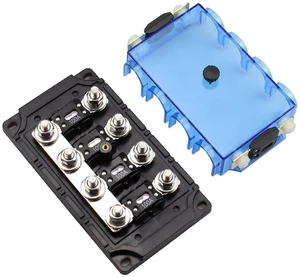 4-Way AMG Mega Fuse Holder Fuse Block with 6pcs 100Amp 4-Way AMG Mega Fuse Holder Fuse Block with 6pcs 100Amp