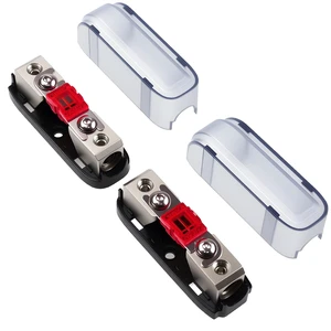 150Amp in-line Mini ANL Fuse Holder with Cover, 4/8 Gauge Input & Output 150Amp in-line Mini ANL Fuse Holder with Cover, 4/8 Gauge Input & Output