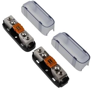 40Amp in-line Mini ANL Fuse Holder with Cover, 1 X 4/8 Gauge Input & Output Midi Fuse Holder for Automotive, Marine, RVs Audio Systems(Pack of 2) 40Amp in-line Mini ANL Fuse Holder with Cover, 1 X 4/8 Gauge Input & Output Midi Fuse Holder for Automotive, Marine, RVs Audio Systems(Pack of 2)