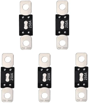 5 Pcs 250 Amp MEGA Fuse 32V DC Bolt-on Fuse 250A for Automotives 5 Pcs 250 Amp MEGA Fuse 32V DC Bolt-on Fuse 250A for Automotives