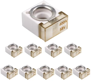 58V HABF Rated Battery Fuse 400A Terminal HABF Fuse 400A for Protection of Automobiles RVs Cranes Ships Charging Piles (Pack of 10) 58V HABF Rated Battery Fuse 400A Terminal HABF Fuse 400A for Protection of Automobiles RVs Cranes Ships Charging Piles (Pack of 10)