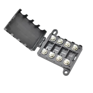 Fuse Box 4 Way ANS/MIDI Fuse Holder with Cover 12/32V DC Fuse Box 4 Way ANS/MIDI Fuse Holder with Cover 12/32V DC