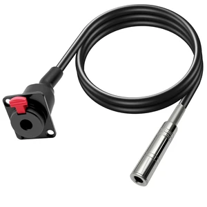 D-Type 6.35mm 1/4" Female Panel Mount to 6.35mm Female Stereo Audio Cable 6.35mm TRS Headphone Guitar Extension Cable for Pro Audio Installations 1M/3.3Ft D-Type 6.35mm 1/4" Female Panel Mount to 6.35mm Female Stereo Audio Cable 6.35mm TRS Headphone Guitar Extension Cable for Pro Audio Installations 1M/3.3Ft