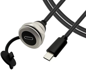 USB C 3.0 Panel Mount Extension Cable USB3.0 Type-C Male to Female Threaded Fixed Mount Cable Embedded Waterproof Round Converter, 5V/2A 5Gbps Charging (1M/3.3Ft) USB C 3.0 Panel Mount Extension Cable USB3.0 Type-C Male to Female Threaded Fixed Mount Cable Embedded Waterproof Round Converter, 5V/2A 5Gbps Charging (1M/3.3Ft)