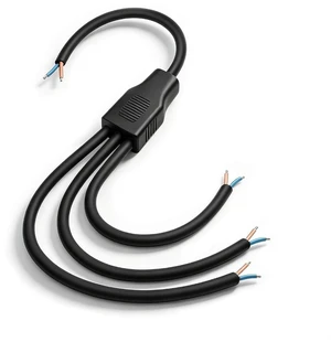 2 Wire Splitter Pigtail Cable for LED Strip,17AWG 6A 300V(1 to 3)