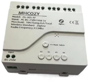 Smart Home Dry Contact Zigbee Relay Switch, 220V 4CH Smart Home Dry Contact Zigbee Relay Switch, 220V 4CH