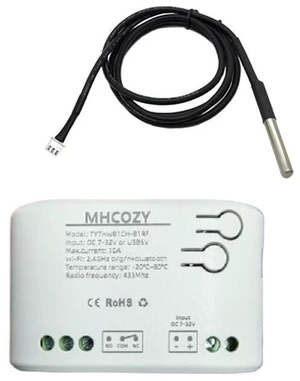 Tuya app 1 Channel WiFi Temperature Sensor Relay Switch,Dry Contac Compatible with Alexa Google Home Tuya app 1 Channel WiFi Temperature Sensor Relay Switch,Dry Contac Compatible with Alexa Google Home