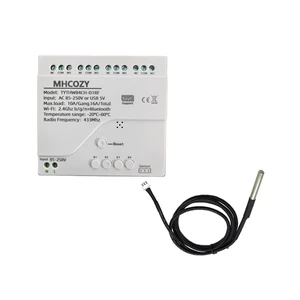 Tuya app WiFi Temperature Sensor Controller,Phone Monitor and Control Temperature Anywhere,4 Channel 110v 10A Dry Contact Relay Switch,Compatible with Alexa Google Home Tuya app WiFi Temperature Sensor Controller,Phone Monitor and Control Temperature Anywhere,4 Channel 110v 10A Dry Contact Relay Switch,Compatible with Alexa Google Home