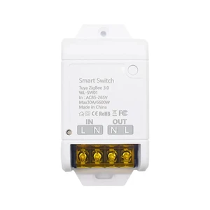 Zigbee Smart Switch,30A High Power,App Remote Timer Home Automation,Compatible with Alexa(Tuya Zigbee Hub Needed) Zigbee Smart Switch,30A High Power,App Remote Timer Home Automation,Compatible with Alexa(Tuya Zigbee Hub Needed)