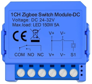 1CH Dry Contact Passive Output Wi-Fi Switch Module,Input DC 24-32V, Tuya app Remote Control Lights Gate Opener,Compatible with Alexa 1CH Dry Contact Passive Output Wi-Fi Switch Module,Input DC 24-32V, Tuya app Remote Control Lights Gate Opener,Compatible with Alexa