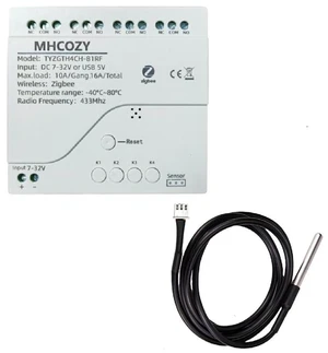 Zigbee Temperature Monitor Controller,4 Channel 12V Tuya app Remote Dry Contact Smart Relay Switch with Waterproof Temperature Sensor Probe(Tuya Zigbee hub needed) Zigbee Temperature Monitor Controller,4 Channel 12V Tuya app Remote Dry Contact Smart Relay Switch with Waterproof Temperature Sensor Probe(Tuya Zigbee hub needed)