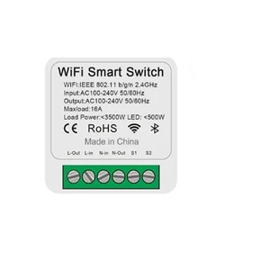 Mini WiFi Switch Module,eWelink app Bluetooth Remote Control 1 Channel Smart Wireless Light Switch,Compatible with Alexa Mini WiFi Switch Module,eWelink app Bluetooth Remote Control 1 Channel Smart Wireless Light Switch,Compatible with Alexa