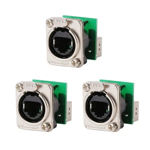 RJ45 Ethercon Cable Mount Connector (Socket-B 3 Pack) RJ45 Ethercon Cable Mount Connector (Socket-B 3 Pack)