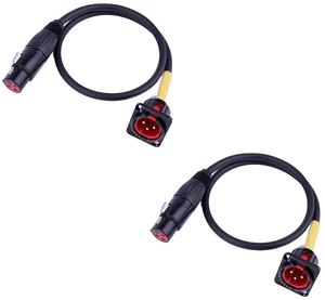 D-Type Panel Mount to Male/Female Connector Cable Ultra Flexible 3pin Microphone Cable Ideal for Audio and Video Equipment |50cm 20inch 2Pcs (D-XLR Male to XLR Female_2Pcs) D-Type Panel Mount to Male/Female Connector Cable Ultra Flexible 3pin Microphone Cable Ideal for Audio and Video Equipment |50cm 20inch 2Pcs (D-XLR Male to XLR Female_2Pcs)