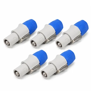 3 PIN AC Powercon Connector Male Plug 20A/250V for Stage Light LED Screen White Connector Compatible with NAC3FCA, NAC3FCB, NAC3MA-1, NAC3MPB-1 ConnectorWhite_5 Pcs 3 PIN AC Powercon Connector Male Plug 20A/250V for Stage Light LED Screen White Connector Compatible with NAC3FCA, NAC3FCB, NAC3MA-1, NAC3MPB-1 ConnectorWhite_5 Pcs