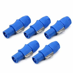 3 PIN AC Powercon Connector Male Plug 20A/250V for Stage Light LED Screen Blue Connector Compatible with NAC3FCA, NAC3FCB, NAC3MA-1, NAC3MPB-1 ConnectorBlue_5 Pcs 3 PIN AC Powercon Connector Male Plug 20A/250V for Stage Light LED Screen Blue Connector Compatible with NAC3FCA, NAC3FCB, NAC3MA-1, NAC3MPB-1 ConnectorBlue_5 Pcs