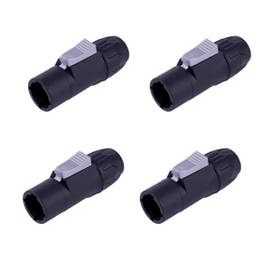 IP65 PowerCon True Outdoor Waterproof Power Connector 20A 250V Black Heavy Duty Reliable Electrical Connection for DJ Equipment Stage Lighting Sound Systems (SAC3MX_4PCS_Black) IP65 PowerCon True Outdoor Waterproof Power Connector 20A 250V Black Heavy Duty Reliable Electrical Connection for DJ Equipment Stage Lighting Sound Systems (SAC3MX_4PCS_Black)