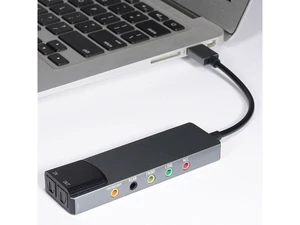 External Sound Card Adapter with Optical Input Output, Audio Interface with 5.1 7.1 Channel Noise Reduction, Plug and Play for PC, Laptop (Aluminum Alloy) External Sound Card Adapter with Optical Input Output, Audio Interface with 5.1 7.1 Channel Noise Reduction, Plug and Play for PC, Laptop (Aluminum Alloy)