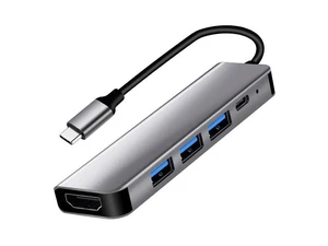 USB C Hub 3.0 with HDMI 4K, 100W PD, 1*USB 3.0, 2*USB 2.0, 5 in 1 USB C to HDMI Hub Docking Station for MacBook Air/Pro, iPad Pro, Mac USB C Hub 3.0 with HDMI 4K, 100W PD, 1*USB 3.0, 2*USB 2.0, 5 in 1 USB C to HDMI Hub Docking Station for MacBook Air/Pro, iPad Pro, Mac