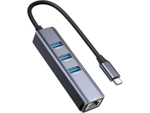 USB C to Ethernet Adapter, 3-Port USB 3.0 Hub with RJ45 10/100/1000 Gigabit Ethernet Adapter Support Windows 10,8.1,Mac OS, Surface Pro,Linux,Chromebook and More USB C to Ethernet Adapter, 3-Port USB 3.0 Hub with RJ45 10/100/1000 Gigabit Ethernet Adapter Support Windows 10,8.1,Mac OS, Surface Pro,Linux,Chromebook and More