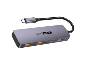 10Gbps USB C Hub, USB C HUB with 2 USB-C 3.2 and 2 USB-A 3.2 Ports, USB Port Extender Splitter, USB C to USB A Hub Multiport Adapter for Laptop, MacBook Pro Air, iPad, iMac 10Gbps USB C Hub, USB C HUB with 2 USB-C 3.2 and 2 USB-A 3.2 Ports, USB Port Extender Splitter, USB C to USB A Hub Multiport Adapter for Laptop, MacBook Pro Air, iPad, iMac