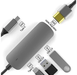 USB C Hub,ESTONE 4 in 1 USB C to HDMI Adapter with USB 3.0/2.0+4K HDMI+87W Power Delivery Compatible for MacBook Pro Air USB C Laptops and Other Type C Devices