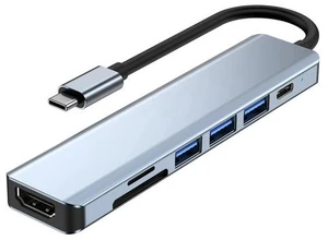 7-in-1 USB C Hub with 4K HDMI, Multiport USB C Adapter featuring 3 USB A Ports, 100W PD, SD/TF Compatibility, Ideal for MacBook, Surface Pro/Go, iPad Pro/Air, Laptops and Other Type C Devices 7-in-1 USB C Hub with 4K HDMI, Multiport USB C Adapter featuring 3 USB A Ports, 100W PD, SD/TF Compatibility, Ideal for MacBook, Surface Pro/Go, iPad Pro/Air, Laptops and Other Type C Devices