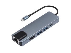 5-in-1 USB C Hub, USB C PD Ethernet Hub with 4K HDMI, 1000Mbps Ethernet Port, 100W Power Delivery and 2 Ports USB 3.0, for MacBook Pro, MacBook Air, iPad Pro, XPS, and More 5-in-1 USB C Hub, USB C PD Ethernet Hub with 4K HDMI, 1000Mbps Ethernet Port, 100W Power Delivery and 2 Ports USB 3.0, for MacBook Pro, MacBook Air, iPad Pro, XPS, and More