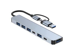 7in1 USB Hub 1*USB3.0, 4*USB2.0,USB-C Data Port, 60W PD Port USB C Adapter for Versatile Connectivity USB C Hub Multiport Adapter for MacBook Pro & Air M1 M2 7in1 USB Hub 1*USB3.0, 4*USB2.0,USB-C Data Port, 60W PD Port USB C Adapter for Versatile Connectivity USB C Hub Multiport Adapter for MacBook Pro & Air M1 M2