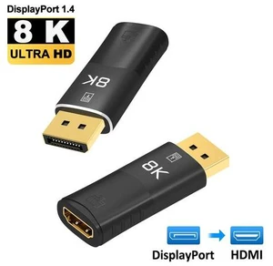 8K 4K DisplayPort to HDMI-compatible Converter DP Male to Female HDMI-Compatible For PC Laptop Projector to Display Port 8K 4K DisplayPort to HDMI-compatible Converter DP Male to Female HDMI-Compatible For PC Laptop Projector to Display Port