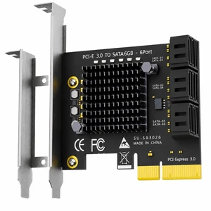 SA3026C 6-Port SATA Expansion Card, PCIE X4 Interface SA3026C 6-Port SATA Expansion Card, PCIE X4 Interface