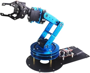 Robotic Arm Kit 6DOF Programming Robot Arm with 5 Servo, Handle, Mechanical Claw and More, PC Software APP Control with Tutorial Robotic Arm Kit 6DOF Programming Robot Arm with 5 Servo, Handle, Mechanical Claw and More, PC Software APP Control with Tutorial