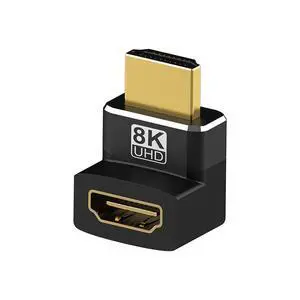 WRIARICH 2 Pack HDMI 90&270 Degree Right Angle Adapter, 90&270 Degree 8K Gold Plated HDMI Extension Adapter Male to Female Connector Support 8K@60Hz & 4K@120Hz WRIARICH 2 Pack HDMI 90&270 Degree Right Angle Adapter, 90&270 Degree 8K Gold Plated HDMI Extension Adapter Male to Female Connector Support 8K@60Hz & 4K@120Hz