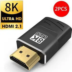 WRIARICH 2 Pack 8K HDMI Extension Adapter, HDMI 2.1 Male to Female Extender Adapter, Support 8K@60Hz, 4K@144Hz, 2K@240Hz, HDR, eARC for Roku, PS4, PS5, HDTV, Xbox WRIARICH 2 Pack 8K HDMI Extension Adapter, HDMI 2.1 Male to Female Extender Adapter, Support 8K@60Hz, 4K@144Hz, 2K@240Hz, HDR, eARC for Roku, PS4, PS5, HDTV, Xbox