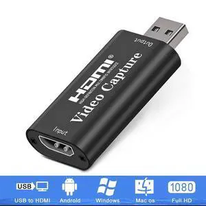 Audio Video Capture Card, 4K 30fps HDMI to USB Capture Cards, Record via DSLR, Camcorder, Action Cam for Game/Live Streaming/Video Conference/Teaching Audio Video Capture Card, 4K 30fps HDMI to USB Capture Cards, Record via DSLR, Camcorder, Action Cam for Game/Live Streaming/Video Conference/Teaching