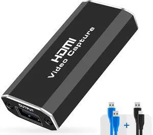 4K HDMI Video Capture Card,Video Capture Device,HDMI to USB 2.0 1080P@60FPS Video Audio Converter,with USB3.0/Type-C Cable Full HD 1080p Capture Card for Gaming,Teaching 4K HDMI Video Capture Card,Video Capture Device,HDMI to USB 2.0 1080P@60FPS Video Audio Converter,with USB3.0/Type-C Cable Full HD 1080p Capture Card for Gaming,Teaching