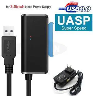 WRIARICH USB Cable Sata To USB 3.0 Adapter Suport 2.5 Inches 3.5 Inch External SSD HDD Hard Drive 22 Pin Sata III Cable USB Sata 3.0 Adapter for WD, Seagate, Toshiba, Samsung, Hitachi-Black WRIARICH USB Cable Sata To USB 3.0 Adapter Suport 2.5 Inches 3.5 Inch External SSD HDD Hard Drive 22 Pin Sata III Cable USB Sata 3.0 Adapter for WD, Seagate, Toshiba, Samsung, Hitachi-Black