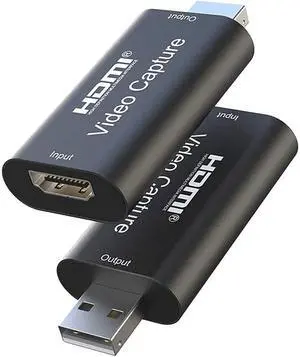 HDMI Video Capture Card, 4K HDMI to USB Capture Card Full HD 1080P 30fps, Record via DSLR, Camcorder, Action Cam for Live Streaming, Compatible with Nintendo Switch, PS4, Xbox One, PC HDMI Video Capture Card, 4K HDMI to USB Capture Card Full HD 1080P 30fps, Record via DSLR, Camcorder, Action Cam for Live Streaming, Compatible with Nintendo Switch, PS4, Xbox One, PC