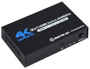 WRIARICH 3 Port 3 x 1 HDMI Switch and IR Wireless Remote Control, HDMI Switcher Hub Port Switches for PS4 Xbox Apple TV Fire Stick Blu-Ray Player (OZQ2-1) WRIARICH 3 Port 3 x 1 HDMI Switch and IR Wireless Remote Control, HDMI Switcher Hub Port Switches for PS4 Xbox Apple TV Fire Stick Blu-Ray Player (OZQ2-1)