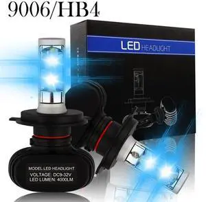WRIARICH 9006/HB4 LED Headlight Bulbs Conversion Kit -6500K Cool White Headlamps Waterproof IP68 CSP Chip 8000LM/Set (4000LM/each bulb) L/25W,H/25W WRIARICH 9006/HB4 LED Headlight Bulbs Conversion Kit -6500K Cool White Headlamps Waterproof IP68 CSP Chip 8000LM/Set (4000LM/each bulb) L/25W,H/25W