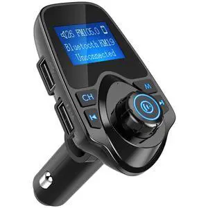Wireless Bluetooth FM Transmitterf for Car, Immediate Bluetooth in Your Car, Radio Adapter Kit, 1.44 inch Display, Supports SD TF Cards, with AUX Input, All Smartphones iPods, Car Bluetooth FM Wireless Bluetooth FM Transmitterf for Car, Immediate Bluetooth in Your Car, Radio Adapter Kit, 1.44 inch Display, Supports SD TF Cards, with AUX Input, All Smartphones iPods, Car Bluetooth FM