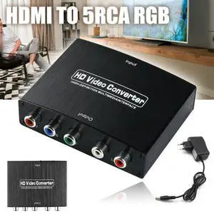 HDMI Converter HDMI to YPbPr RGB Component Plus R/L Audio Converter V1.3 Support 1080P@60Hz 2 Channel LPCM HDMI Audio Extractor for HDTV PS3 PS4 HDVD Player Wii Xbox etc HDMI Converter HDMI to YPbPr RGB Component Plus R/L Audio Converter V1.3 Support 1080P@60Hz 2 Channel LPCM HDMI Audio Extractor for HDTV PS3 PS4 HDVD Player Wii Xbox etc
