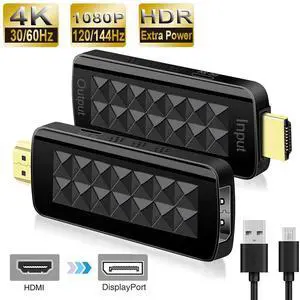 HDMI to DisplayPort, Gold-Plated HDMI to DP Display Port Adapter (Male to Female) Compatible for PS5 TV Box Xbox HD To DP (OZHD2) HDMI to DisplayPort, Gold-Plated HDMI to DP Display Port Adapter (Male to Female) Compatible for PS5 TV Box Xbox HD To DP (OZHD2)