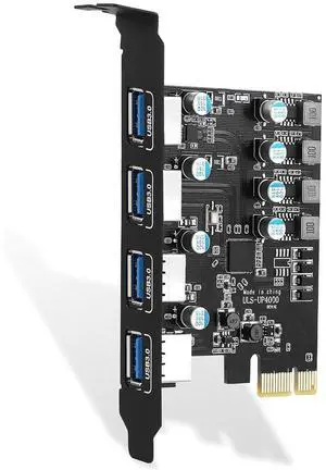 WRIARICH PCIE USB 3.0 Card 4 Ports PCI Expree to USB Expansion Card Super Speed 5Gbps PCI-e USB3 Hub Controller Adapter for Windows 11, 10, 8.x, 7, Vista, XP Desktop PCs WRIARICH PCIE USB 3.0 Card 4 Ports PCI Expree to USB Expansion Card Super Speed 5Gbps PCI-e USB3 Hub Controller Adapter for Windows 11, 10, 8.x, 7, Vista, XP Desktop PCs