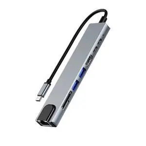 WRIARICH 8in1 USB Hub 4K HDMI, USB3.0, USB2.0,TF/SD Card Reader,USB-C, 100W PD, Ethernet for Versatile Connectivity USB C Hub Multiport Adapter for MacBook Pro & Air M1 M2, WRIARICH 8in1 USB Hub 4K HDMI, USB3.0, USB2.0,TF/SD Card Reader,USB-C, 100W PD, Ethernet for Versatile Connectivity USB C Hub Multiport Adapter for MacBook Pro & Air M1 M2,